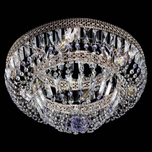 Люстра Венеция Купол пластинка Фиолетовая в Ижевске Гусь Хрустальный