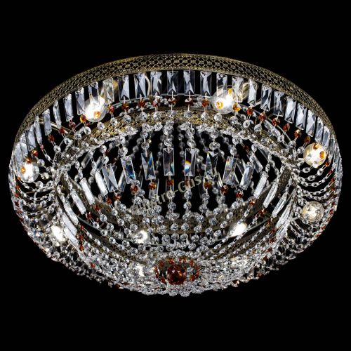 Люстра Венеция Купол пластинка под бронзу Чайная в Ижевске Гусь Хрустальный