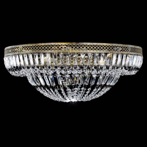 Люстра Венеция Купол пластинка под бронзу Черная в Ижевске Гусь Хрустальный