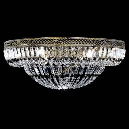 Люстра Венеция Купол пластинка под бронзу Черная в Ижевске Гусь Хрустальный