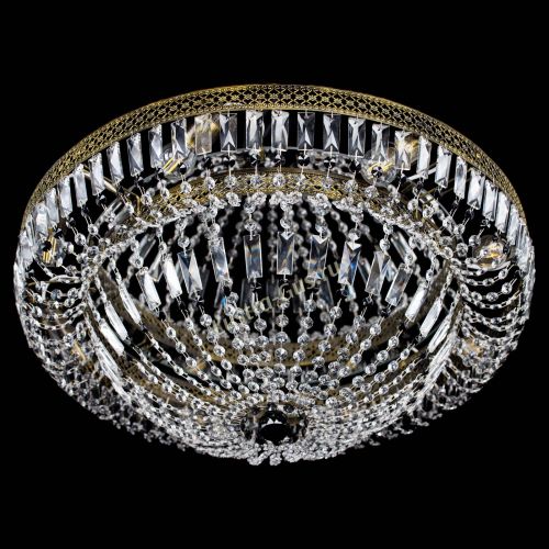 Люстра Венеция Купол пластинка под бронзу Черная в Ижевске Гусь Хрустальный