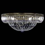 Люстра Венеция Купол пластинка под бронзу Фиолетовая в Ижевске