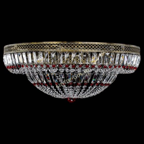 Люстра Венеция Купол пластинка под бронзу Красная в Ижевске Гусь Хрустальный