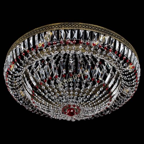 Люстра Венеция Купол пластинка под бронзу Красная в Ижевске Гусь Хрустальный
