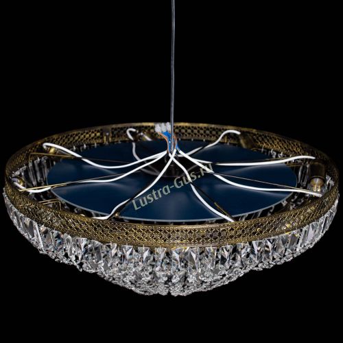 Люстра Венеция Купол пластинка под бронзу Красная в Ижевске Гусь Хрустальный