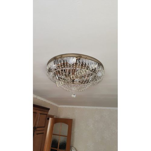 Люстра Венеция Купол пластинка под бронзу в Ижевске Гусь Хрустальный