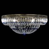 Люстра Венеция Купол пластинка под бронзу Синяя в Ижевске