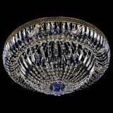 Люстра Венеция Купол пластинка под бронзу Синяя в Ижевске