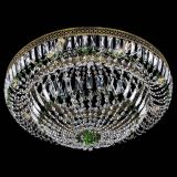 Люстра Венеция Купол пластинка под бронзу Зеленая в Ижевске