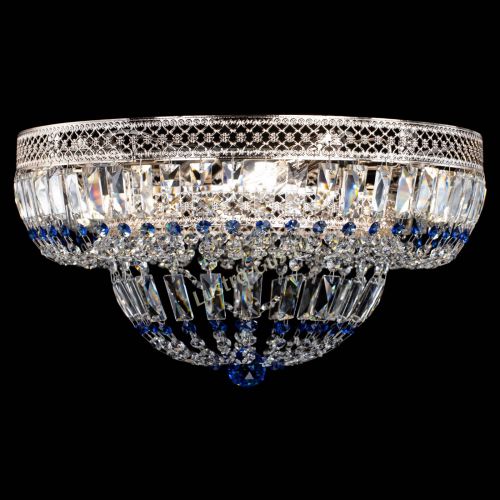 Люстра Венеция Купол пластинка Синяя в Ижевске Гусь Хрустальный