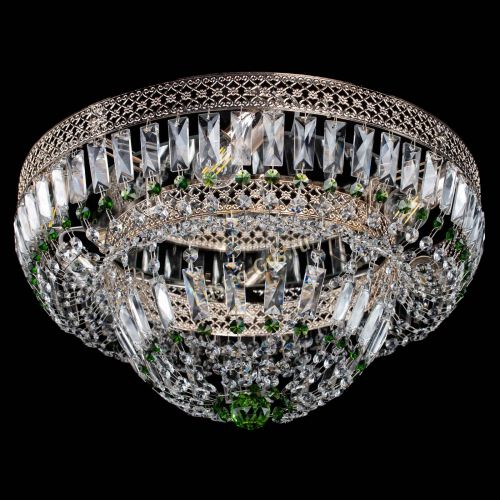 Люстра Венеция Купол пластинка Зеленая в Ижевске Гусь Хрустальный