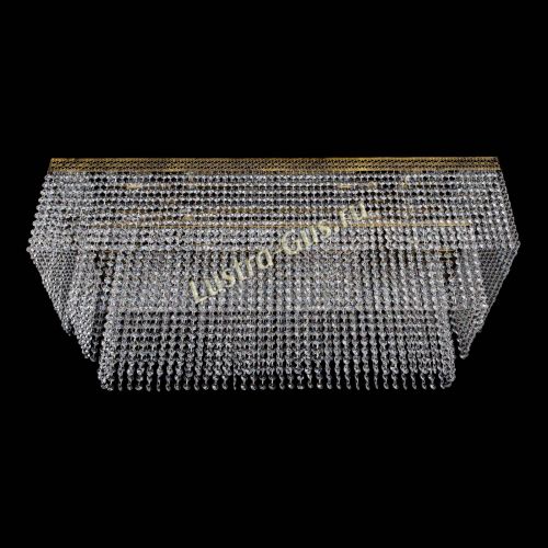 Люстра Прямоугольник Венеция №8 под бронзу в Ижевске Гусь Хрустальный