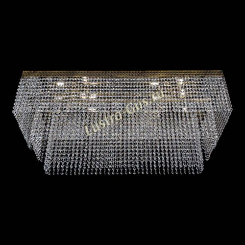 Люстра Прямоугольник Венеция №8 под бронзу в Ижевске Гусь Хрустальный