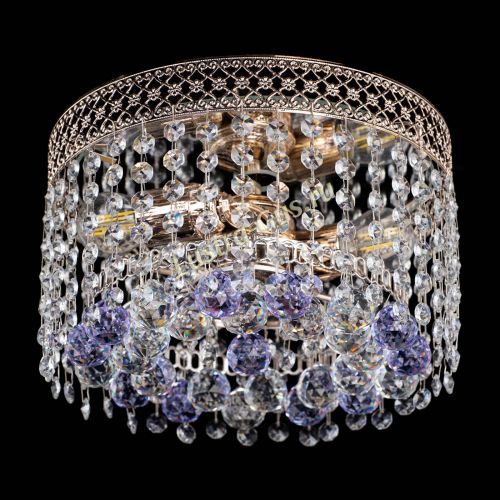 Люстра Венеция шар №2 фиолетовая в Ижевске Гусь Хрустальный