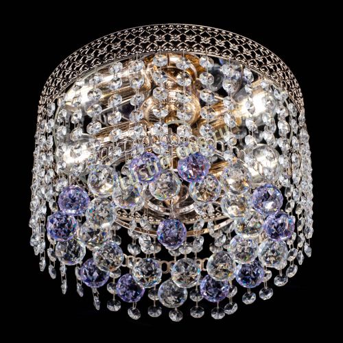 Люстра Венеция шар №2 фиолетовая в Ижевске Гусь Хрустальный