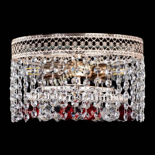 Люстра Венеция шар №2 красная в Ижевске Гусь Хрустальный