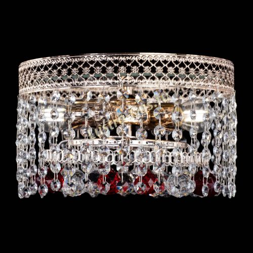 Люстра Венеция шар №2 красная в Ижевске Гусь Хрустальный