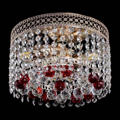 Люстра Венеция шар №2 красная в Ижевске Гусь Хрустальный