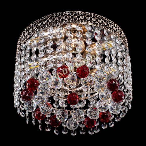 Люстра Венеция шар №2 красная в Ижевске Гусь Хрустальный