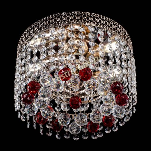Люстра Венеция шар №2 красная в Ижевске Гусь Хрустальный