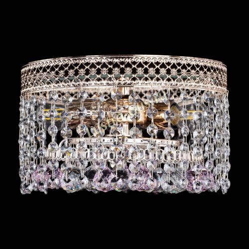 Люстра Венеция шар №2 розовая в Ижевске Гусь Хрустальный