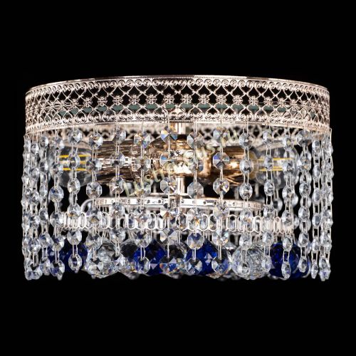 Люстра Венеция шар №2 синяя в Ижевске Гусь Хрустальный