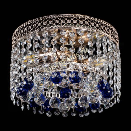 Люстра Венеция шар №2 синяя в Ижевске Гусь Хрустальный