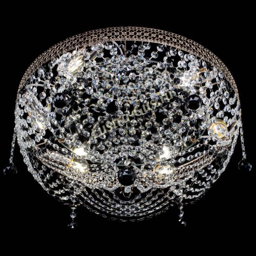 Люстра Венеция Жасмин черная в Ижевске Гусь Хрустальный