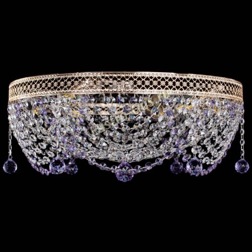 Люстра Венеция Жасмин фиолетовая в Ижевске Гусь Хрустальный