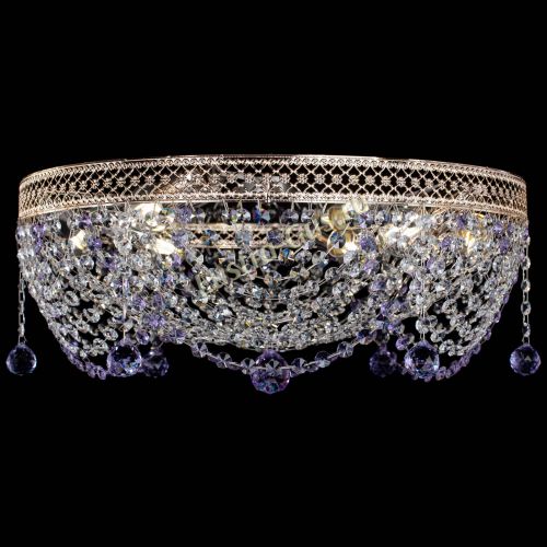 Люстра Венеция Жасмин фиолетовая в Ижевске Гусь Хрустальный