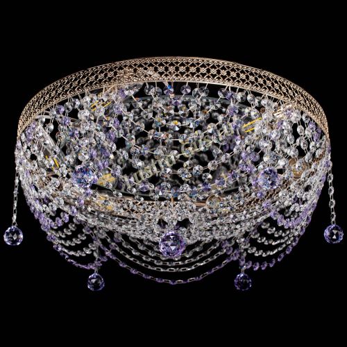 Люстра Венеция Жасмин фиолетовая в Ижевске Гусь Хрустальный