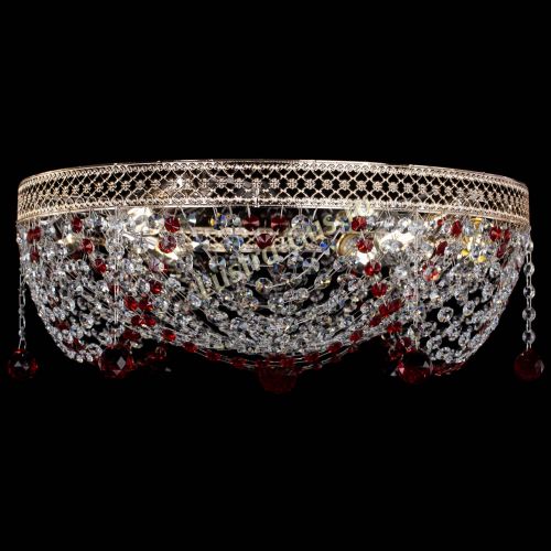Люстра Венеция Жасмин красная в Ижевске Гусь Хрустальный