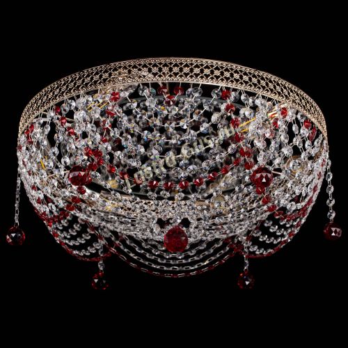 Люстра Венеция Жасмин красная в Ижевске Гусь Хрустальный