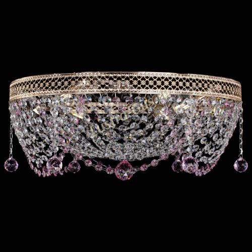 Люстра Венеция Жасмин розовая в Ижевске Гусь Хрустальный