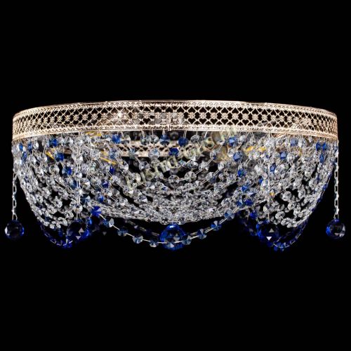 Люстра Венеция Жасмин синяя в Ижевске Гусь Хрустальный