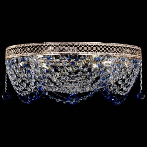 Люстра Венеция Жасмин синяя в Ижевске Гусь Хрустальный