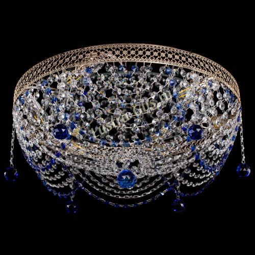 Люстра Венеция Жасмин синяя в Ижевске Гусь Хрустальный