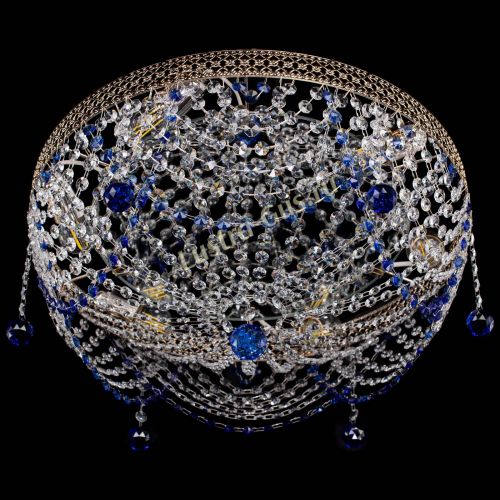 Люстра Венеция Жасмин синяя в Ижевске Гусь Хрустальный