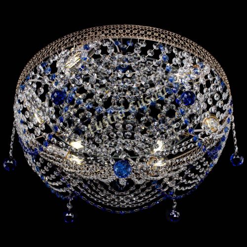 Люстра Венеция Жасмин синяя в Ижевске Гусь Хрустальный