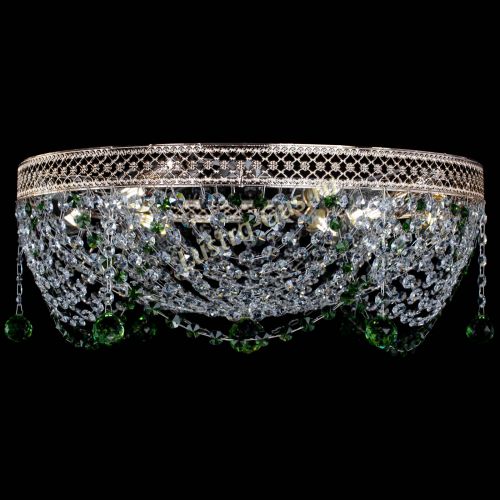 Люстра Венеция Жасмин зеленая в Ижевске Гусь Хрустальный