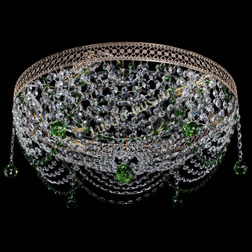 Люстра Венеция Жасмин зеленая в Ижевске Гусь Хрустальный