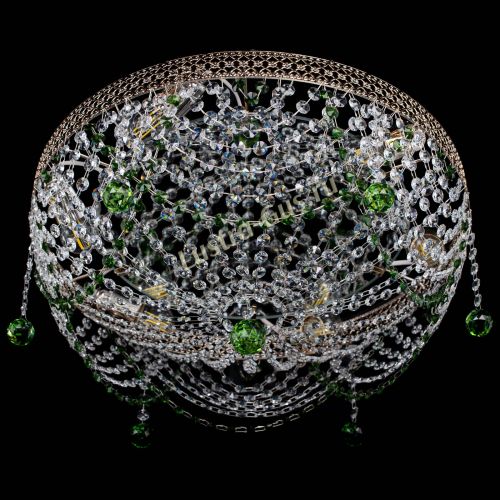 Люстра Венеция Жасмин зеленая в Ижевске Гусь Хрустальный