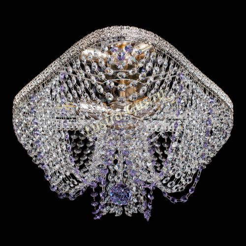 Люстра Верона Токката №5 фиолетовая в Ижевске Гусь Хрустальный