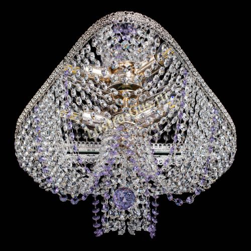 Люстра Верона Токката №5 фиолетовая в Ижевске Гусь Хрустальный