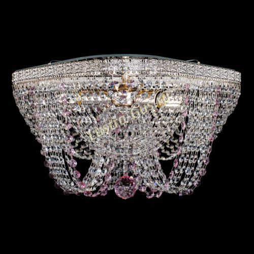 Люстра Верона Токката №5 розовая в Ижевске Гусь Хрустальный