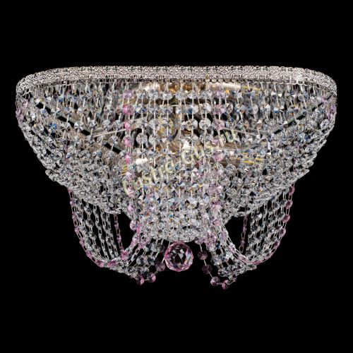 Люстра Верона Токката №5 розовая в Ижевске Гусь Хрустальный