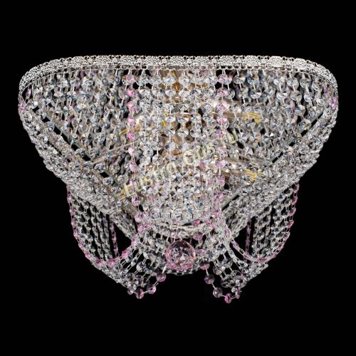 Люстра Верона Токката №5 розовая в Ижевске Гусь Хрустальный