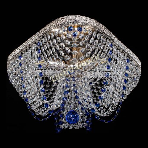 Люстра Верона Токката №5 синяя в Ижевске Гусь Хрустальный