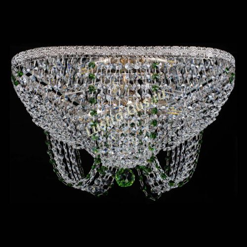 Люстра Верона Токката №5 зеленая в Ижевске Гусь Хрустальный