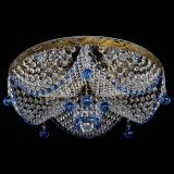 Люстра Виктория Синяя под бронзу в Ижевске